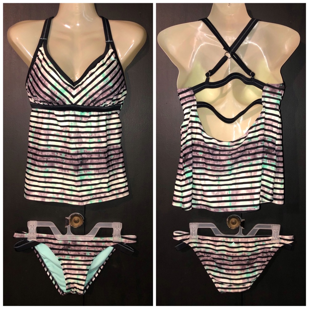 Adidas 2 Piece Bikini- Top: Large  Bottom: Medium